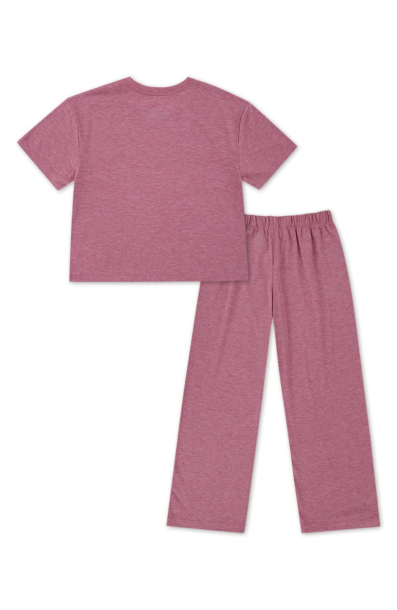 abercrombie kids Kids' Heathered Jersey Pajamas, Alternate, color, Heather Rose