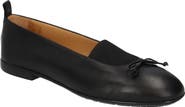GIOVANNI FABIANI Bow Leather Ballet Flat