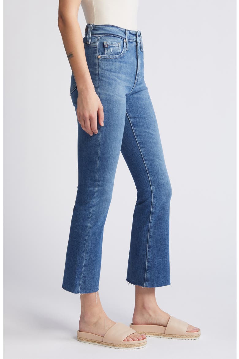 Farrah Raw Hem Crop Bootcut Jeans, Alternate, color, ALIBI DESTRUCTED