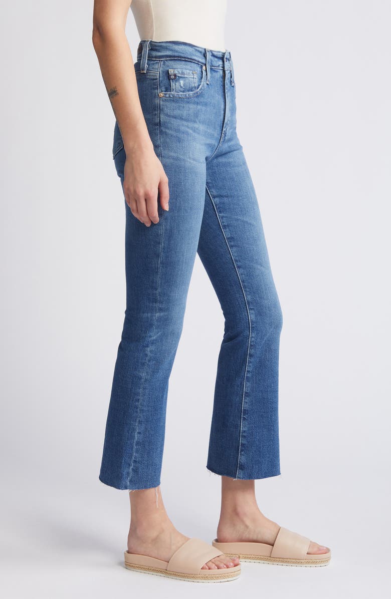 AG Farrah Raw Hem Crop Bootcut Jeans, Alternate, color, 