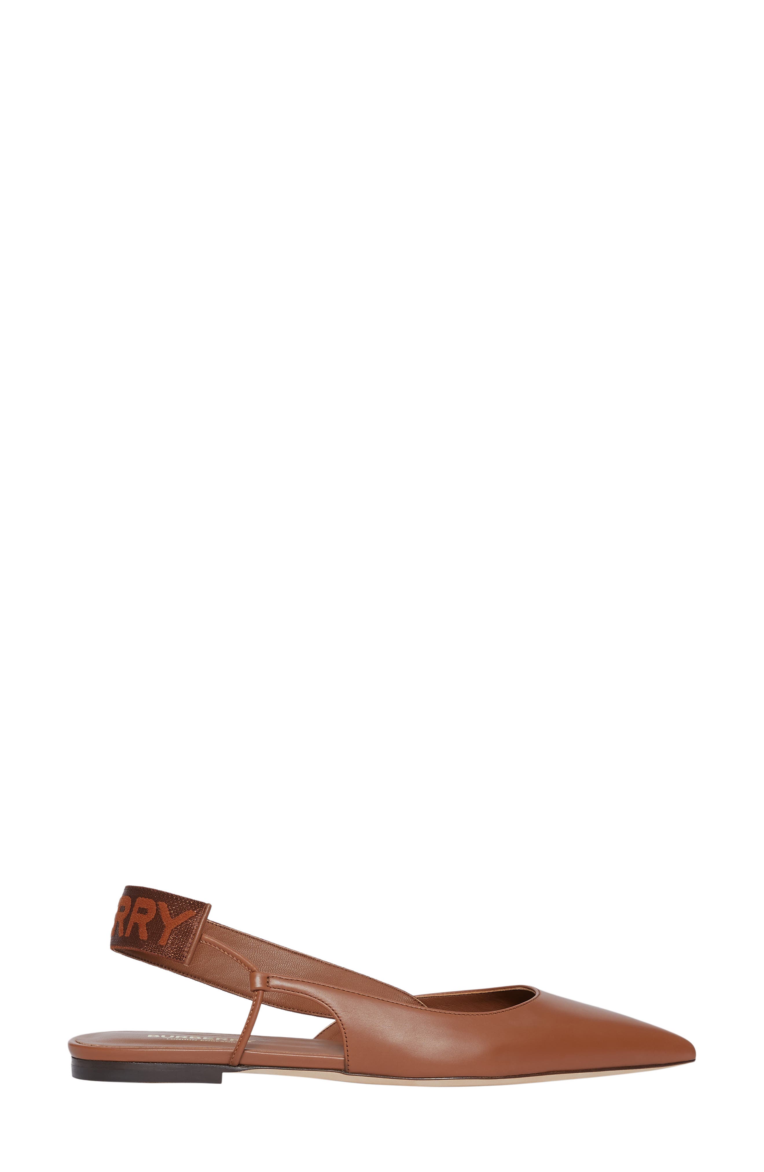 Burberry Maria Asymmetrical Slingback Flat, Alternate, color, 