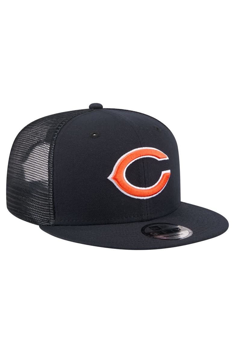 Men's New Era  Navy Chicago Bears Core Team 9FIFTY Trucker Snapback Hat, Alternate, color, Navy