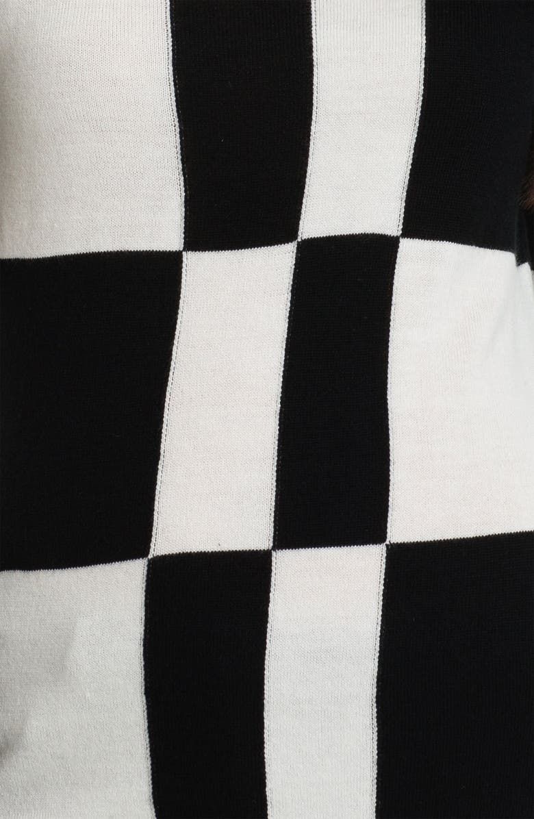 Vince Camuto Check Pattern Sweater, Alternate, color,