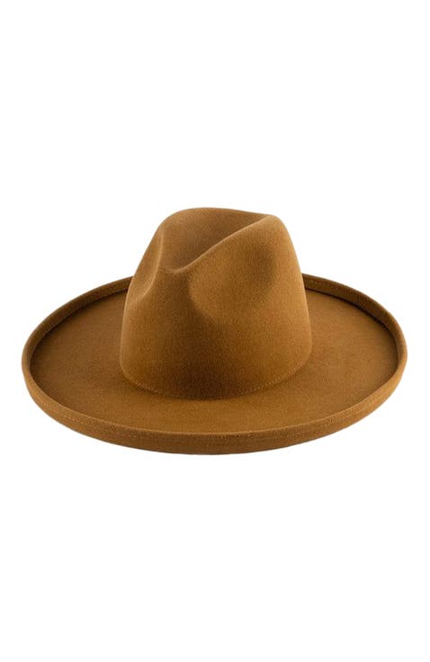 Maude Wide Brim Fedora Hat