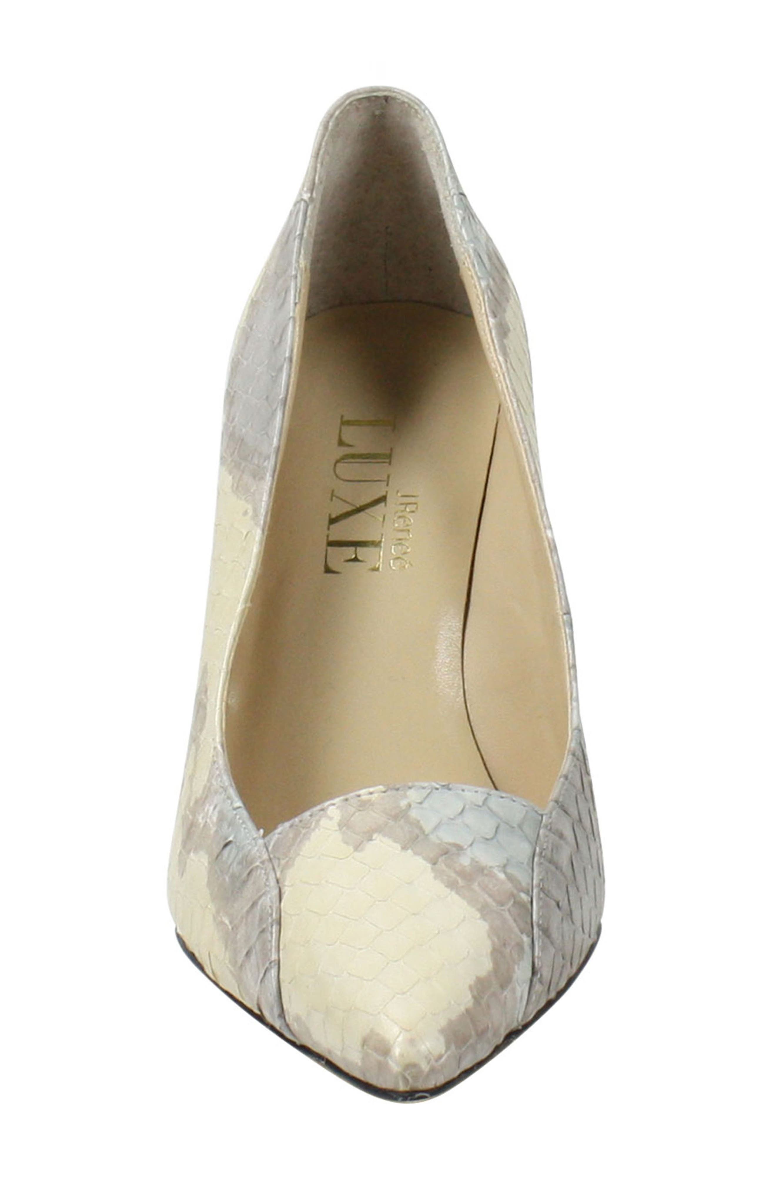 Cobra Pointed Toe Pump, Alternate, color, CREAM/ SEAFOAM SNAKE PRINT