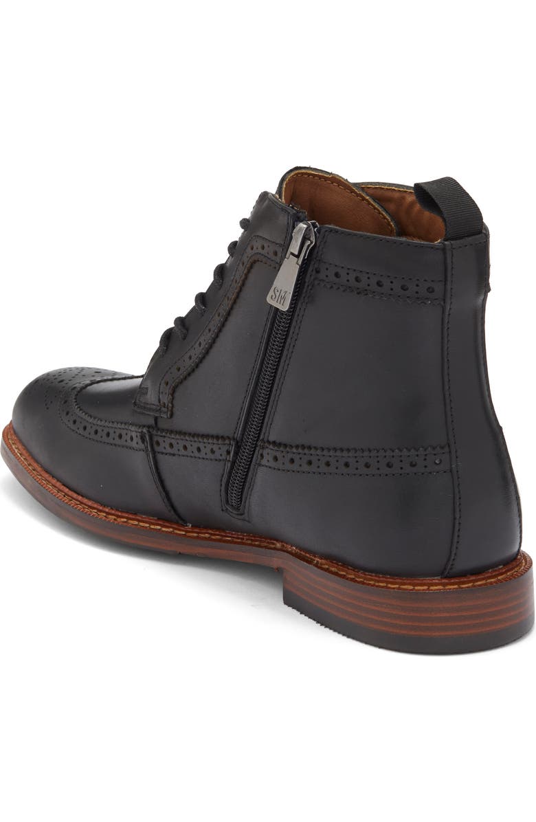 Steve Madden P-Ely Wingtip Boot, Alternate, color, Black