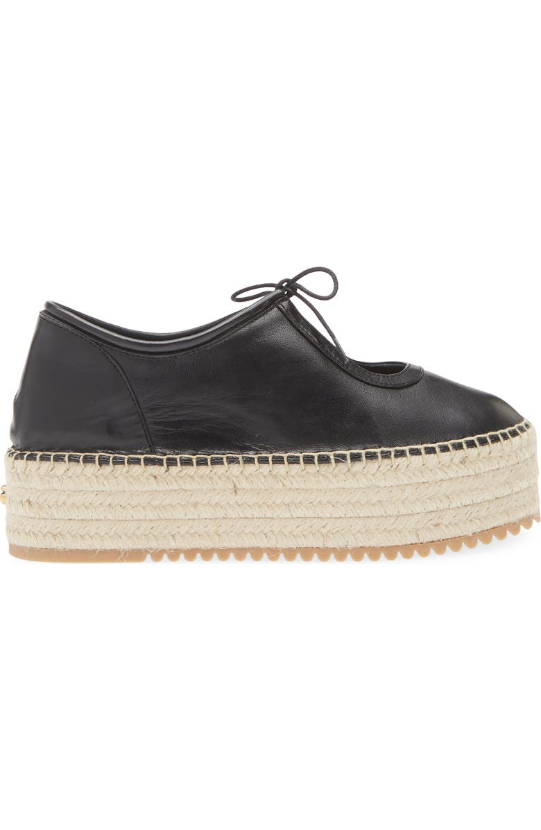 Cult Gaia Bernice Espadrille Platform Sneaker, Alternate, color, Black