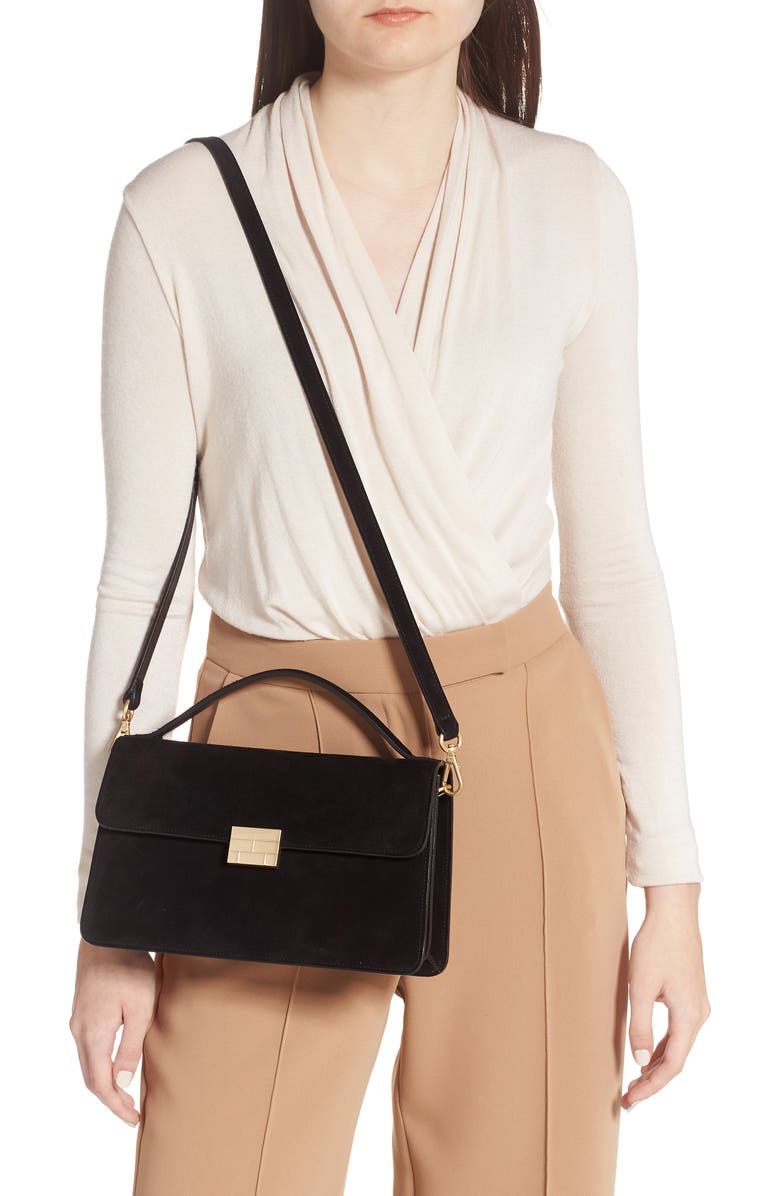 FRAME Le Signature Medium Leather Crossbody Bag, Alternate, color,