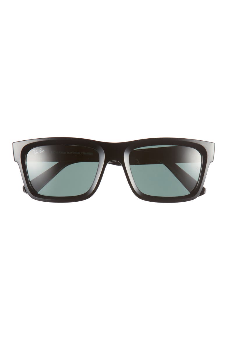 Warren 54mm Rectangular Sunglasses, Main, color, BLACK