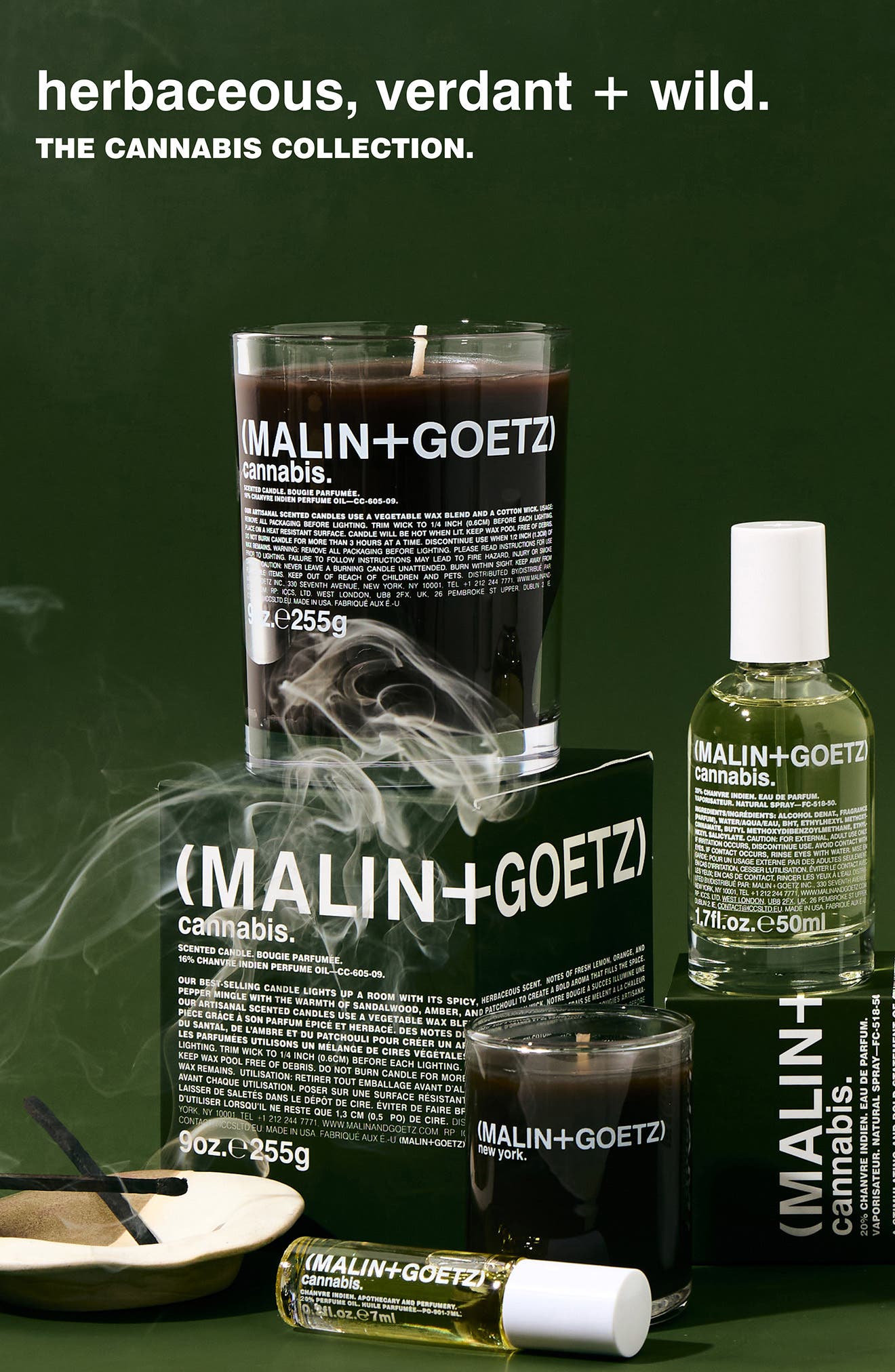 malin and goetz tobacco candle + (Tobaco Candle) Neutral spicy and herbaceous aromas with soft MALIN+GOETZ Cannabis Scented Candle |