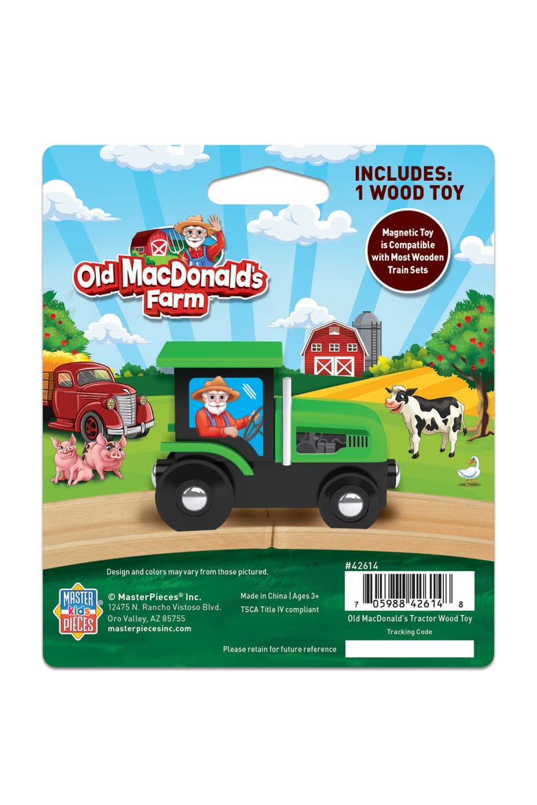 Old MacDonald Tractor Wood Toy Train, Alternate, color, Multicolor