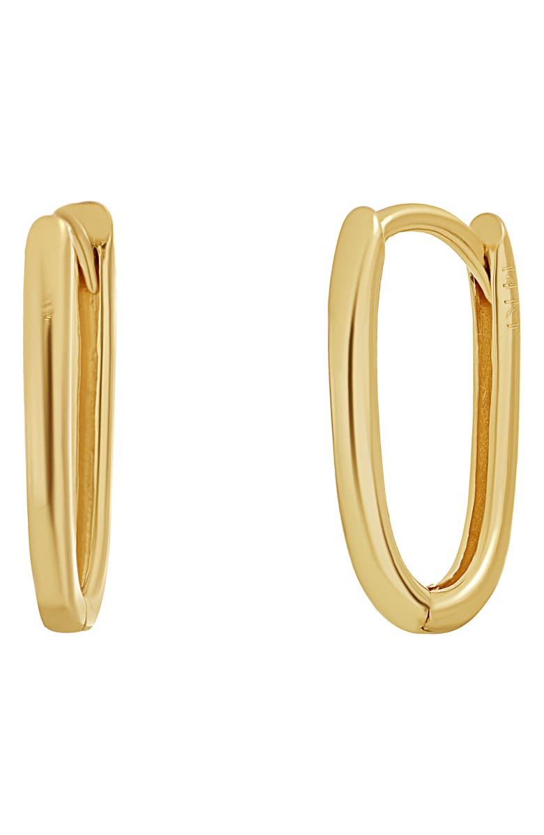 Bony Levy 14K Gold Oval Hoop Earrings, Main, color,