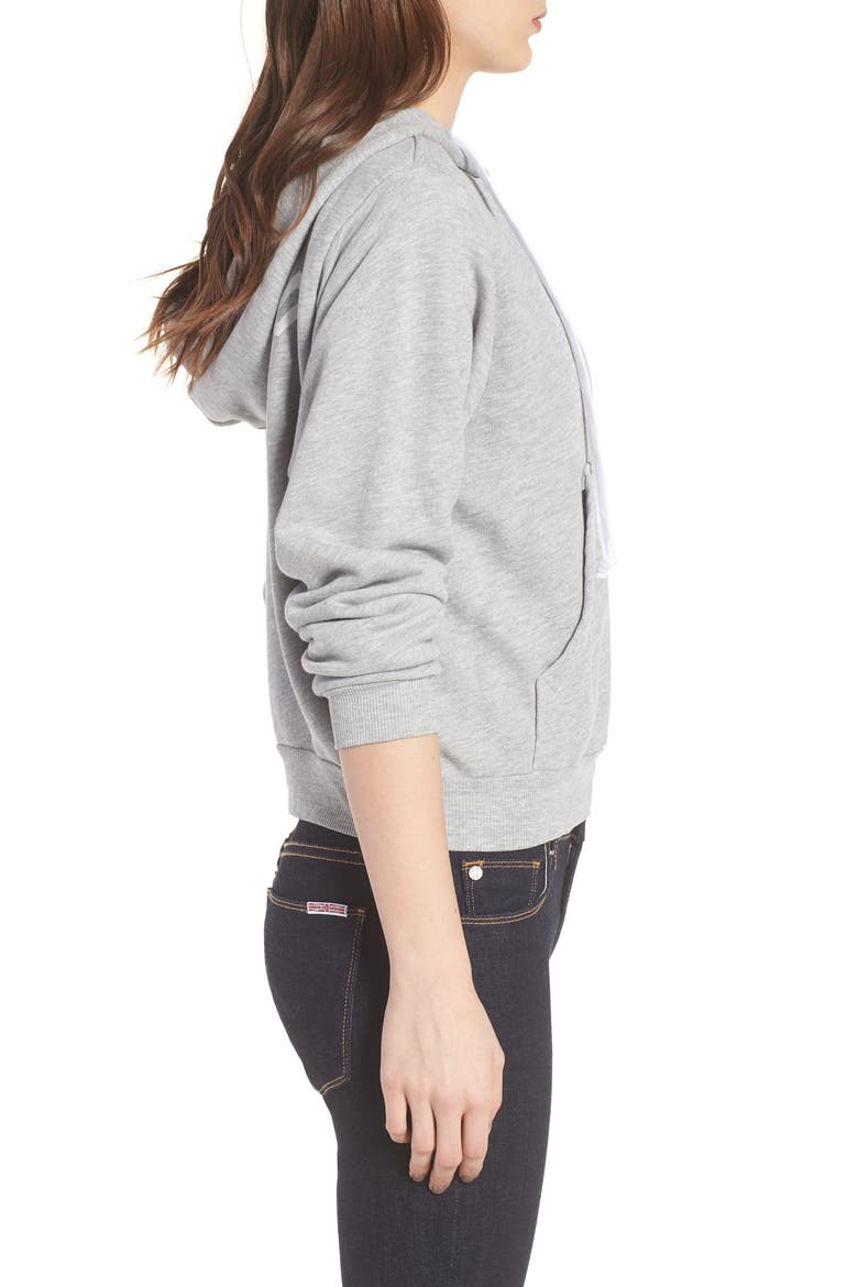 Bridesmaid Regan Zip Hoodie, Alternate, color, HEATHER