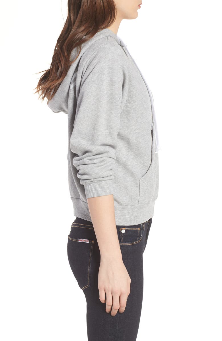 Wildfox Bridesmaid Regan Zip Hoodie, Alternate, color, 