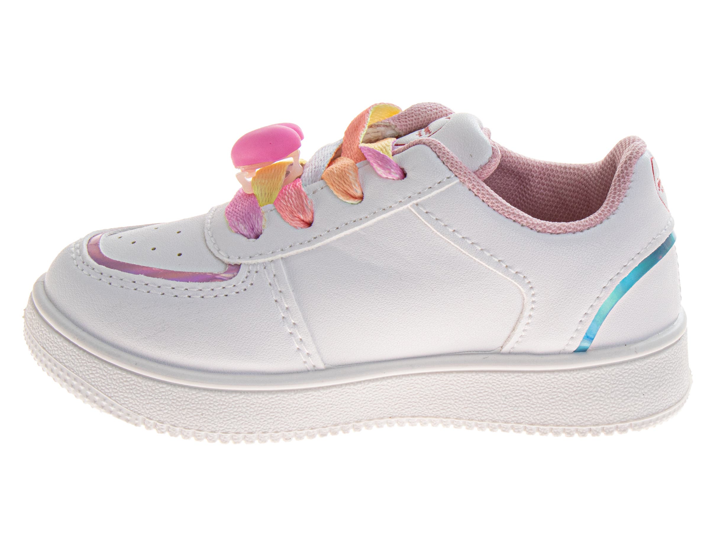 SweetHearts White Sneakers Girls 5-10, Alternate, color, White Multi
