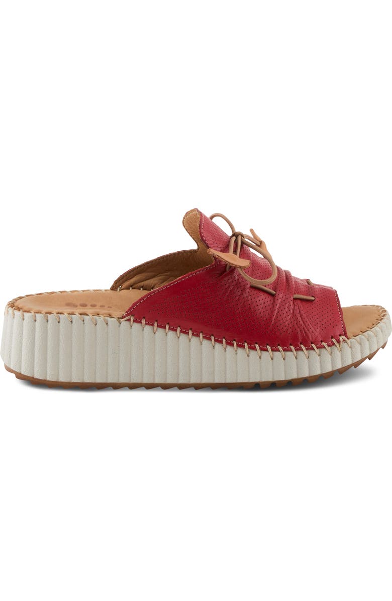 Spring Step Nevelle Wedge Sandal, Alternate, color, Red