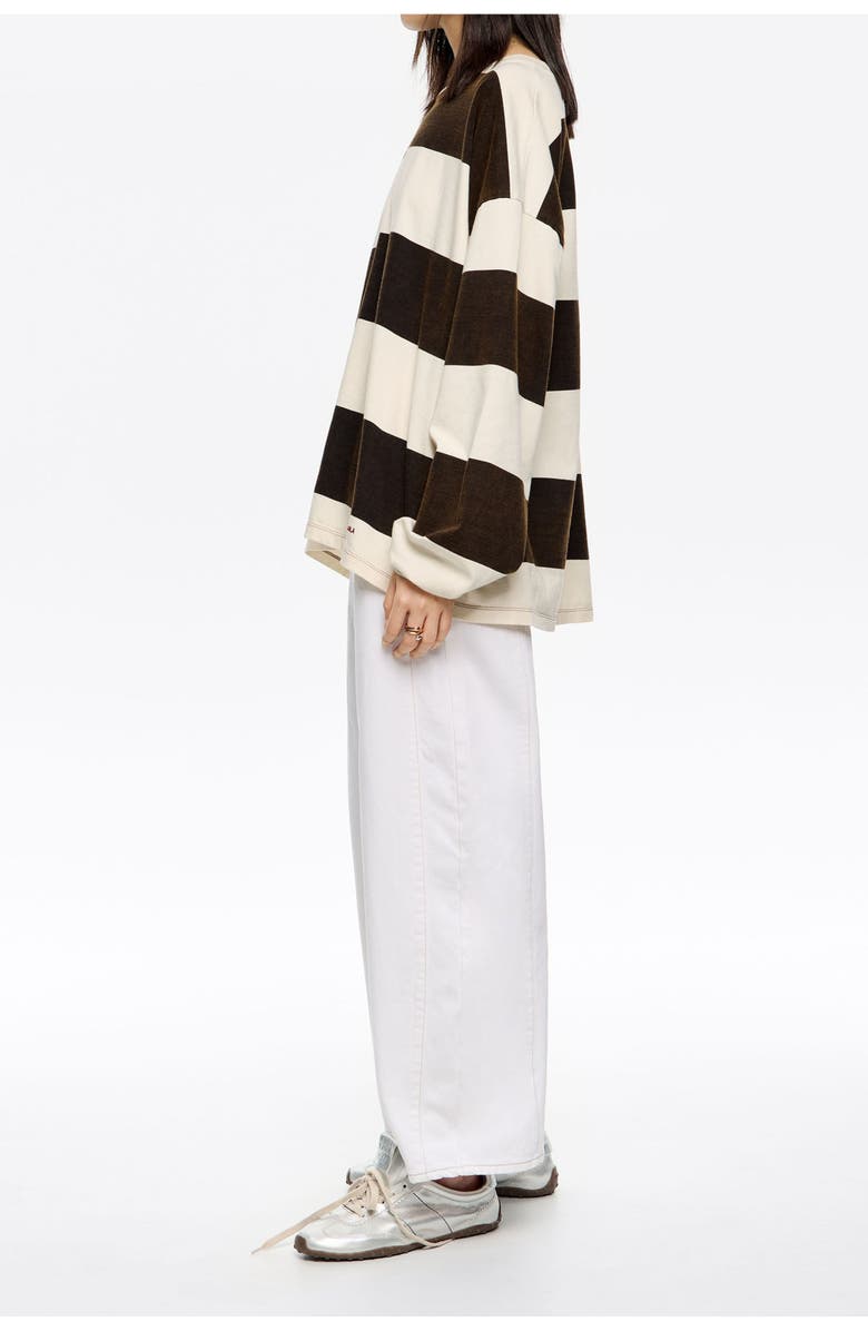 Bimba y Lola Buckled Denim Jeans, Alternate, color, Off White