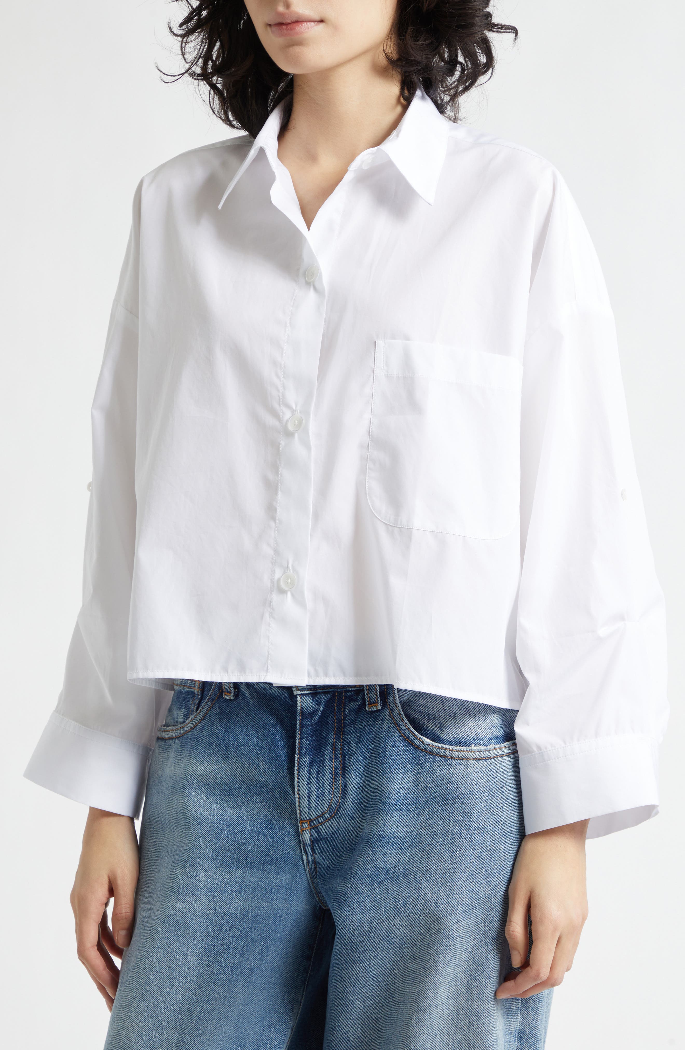 Next Ex Crop Button-Up Shirt - image 2