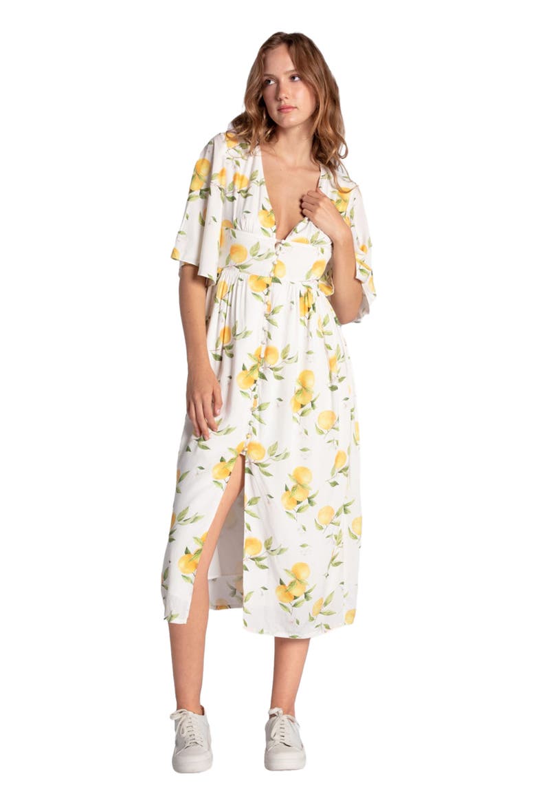 Love Button Up Dress, Main, color, Orchard