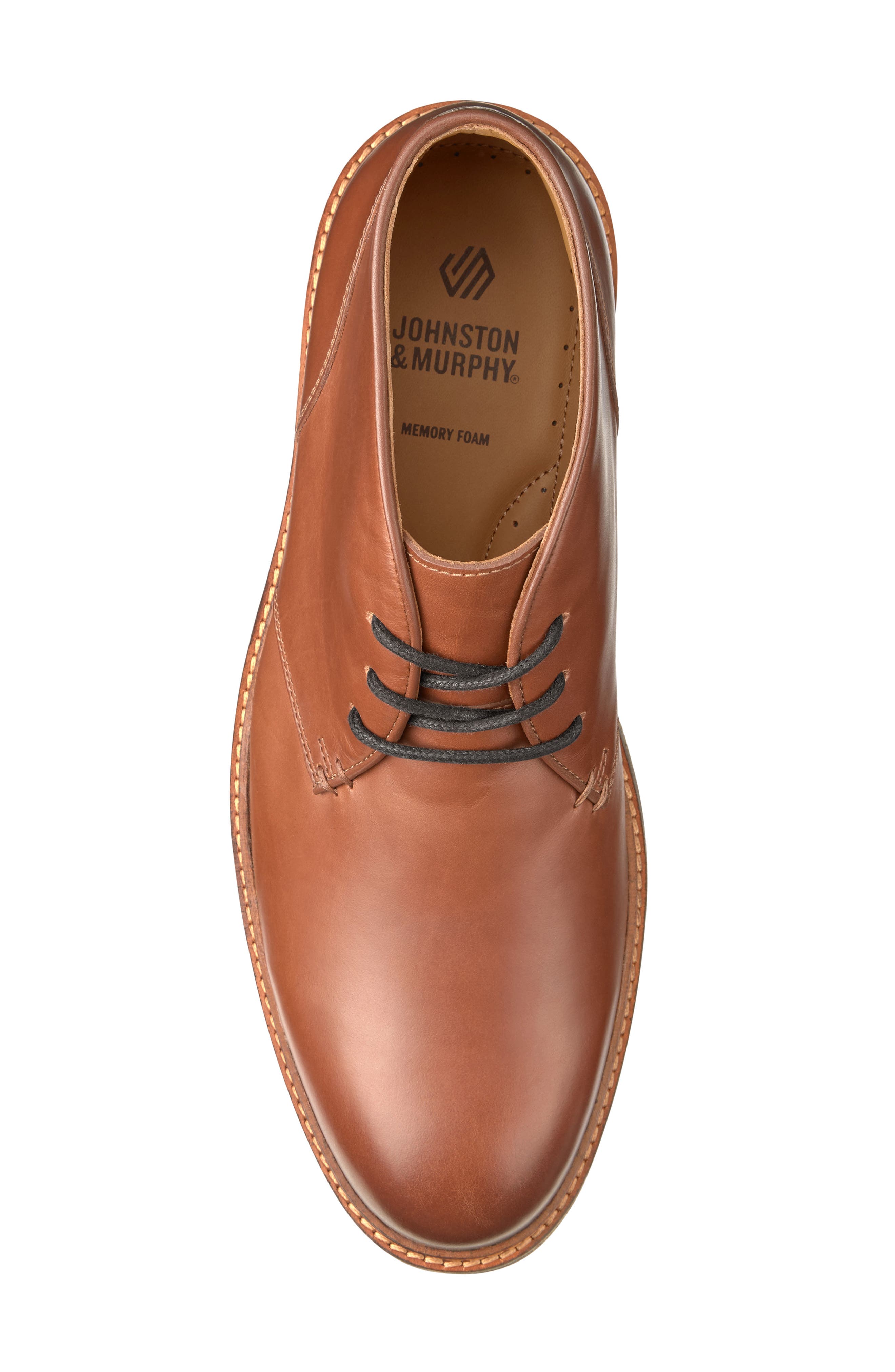Johnston & Murphy Calder Chukka Boot, Alternate, color, Mahogany Full Grain