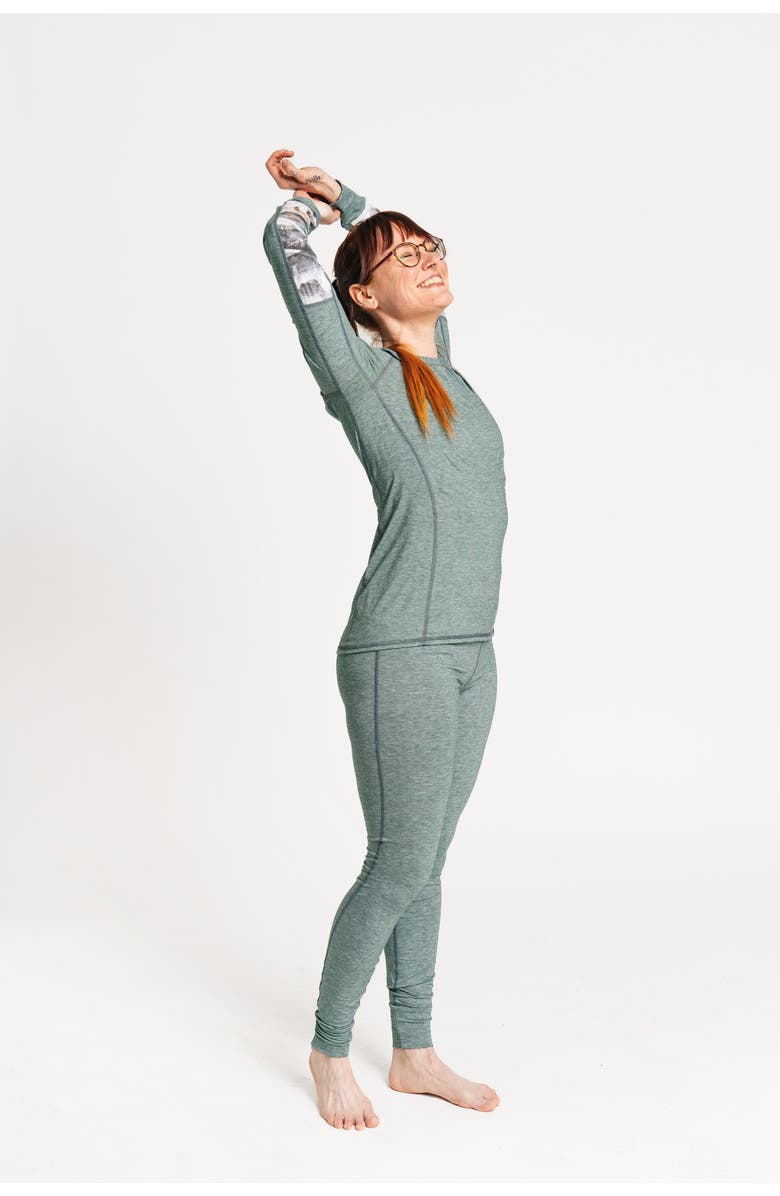 Alpine Fit Backcountry Base Layer Bottoms, Alternate, color, Winter Moss Green