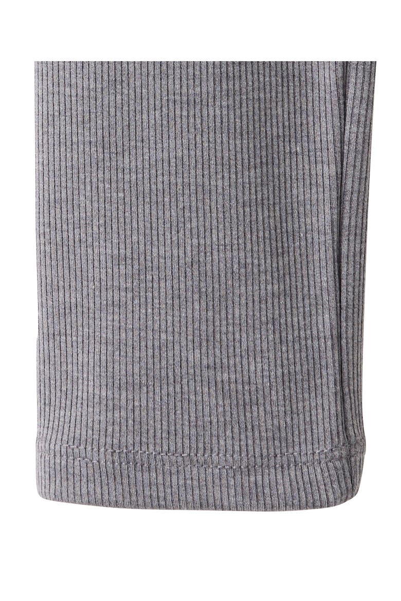 V-Neck Rib Long Sleeve Top, Alternate, color, GREY