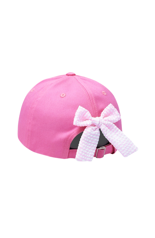 Bits & Bows Ballet Slippers Twill Bow Baseball Hat In Purple