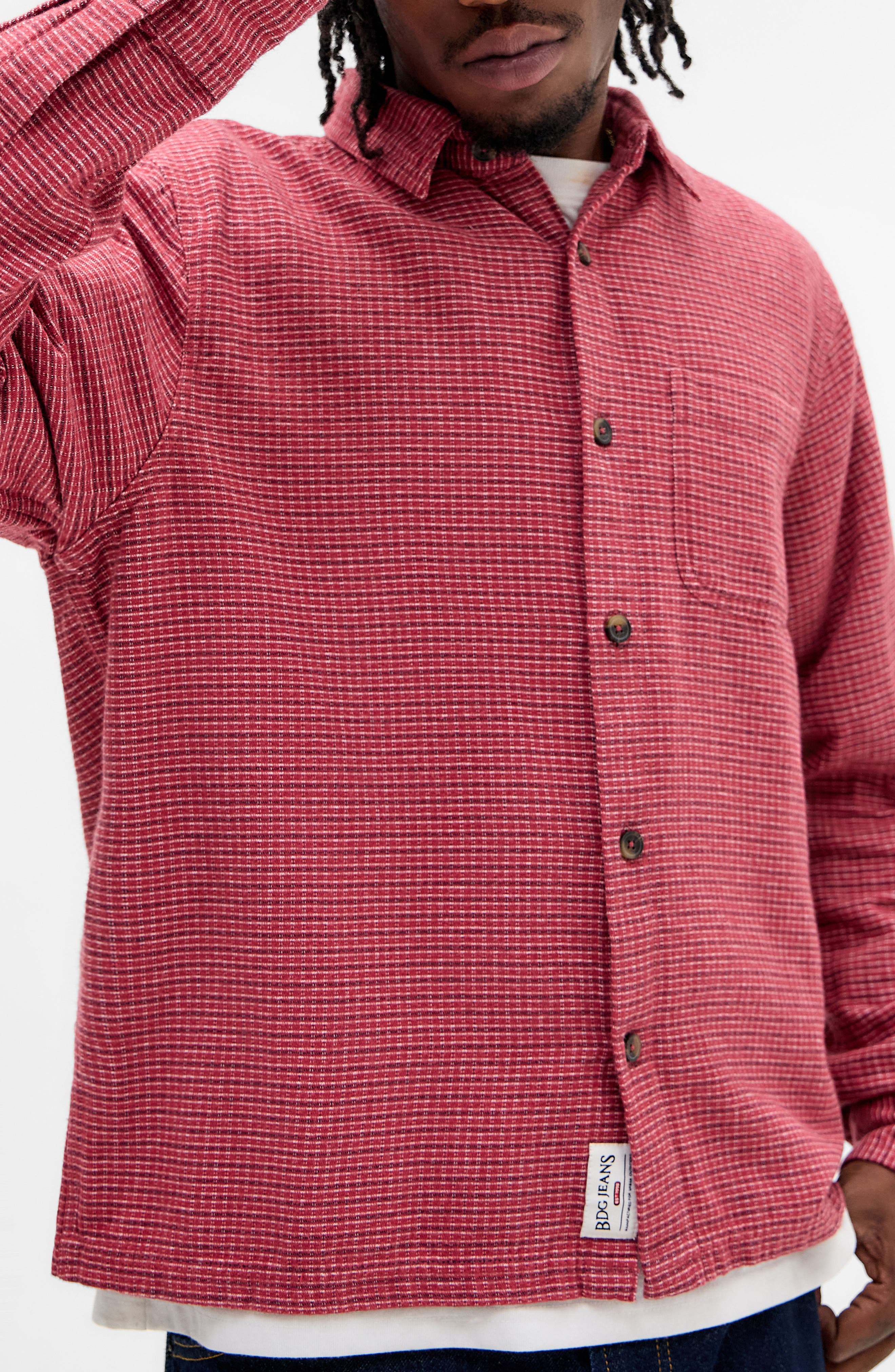 Check Button-Up Shirt - image 2