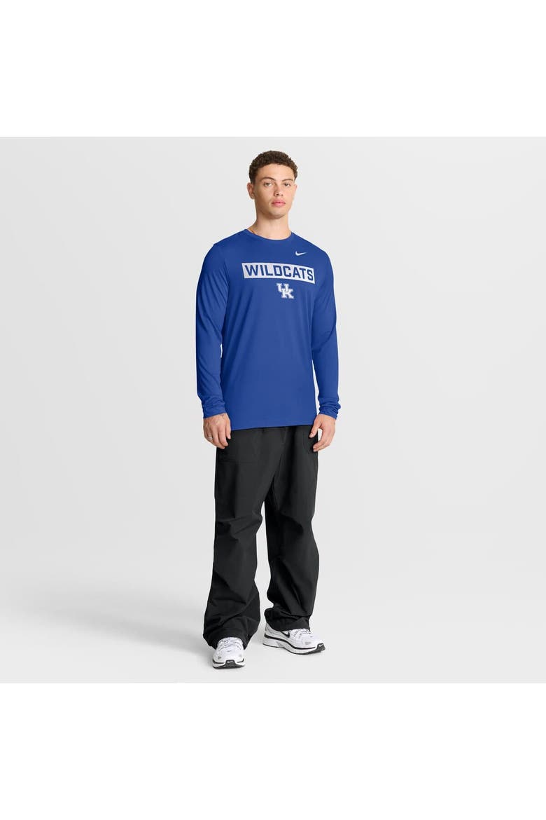Men's Nike Royal Kentucky Wildcats Primetime Campus 2-Hit Legend Dri-FIT Long Sleeve T-Shirt, Alternate, color, Royal