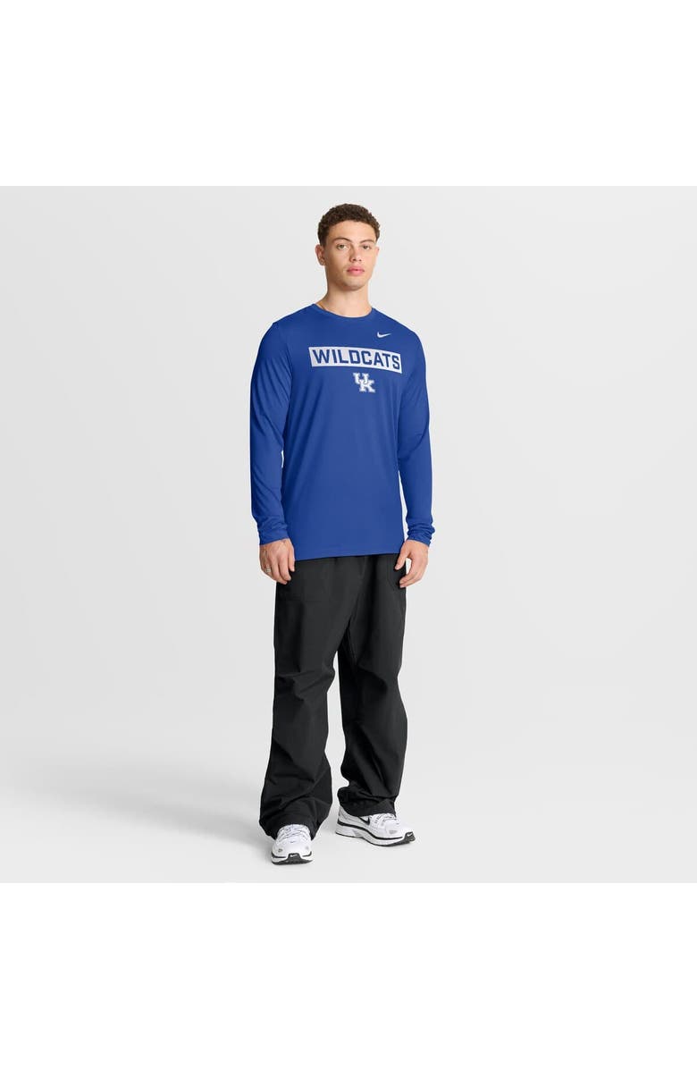 Nike Men's Nike Royal Kentucky Wildcats Primetime Campus 2-Hit Legend Dri-FIT Long Sleeve T-Shirt, Alternate, color, Royal