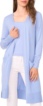 Halogen® Open Front Longline Cardigan