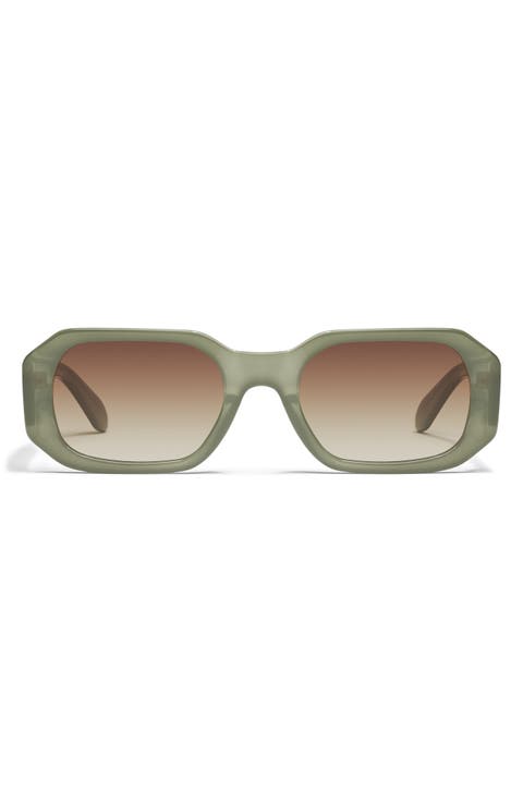 Hyped Up 53mm Gradient Square Sunglasses