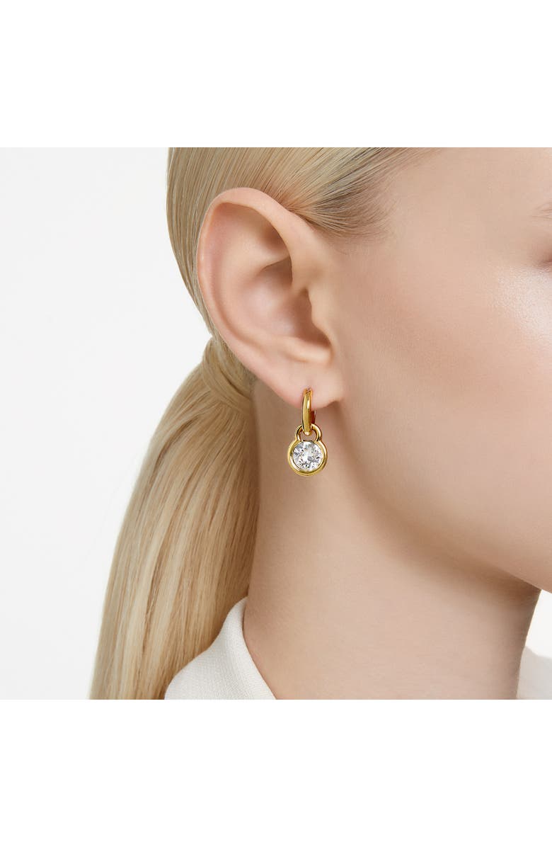 Swarovski Imber Crystal Huggie Hoop Earrings, Alternate, color, Gold