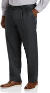 B+T Essentials Big & Tall Pleated Microfiber Dress Pants