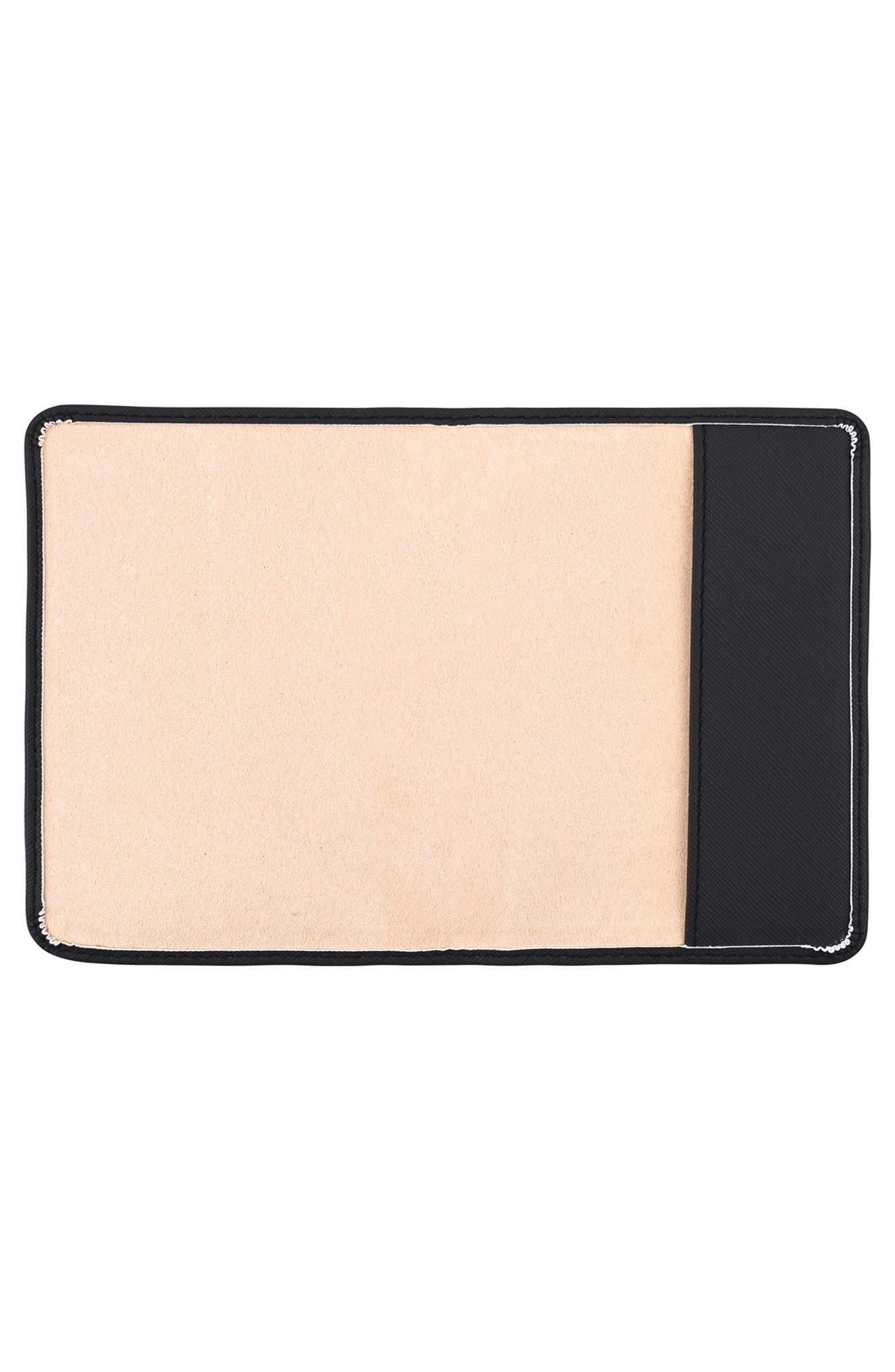 Stoney Clover Lane Textured Faux Leather Passport Case, Alternate, color, Noir