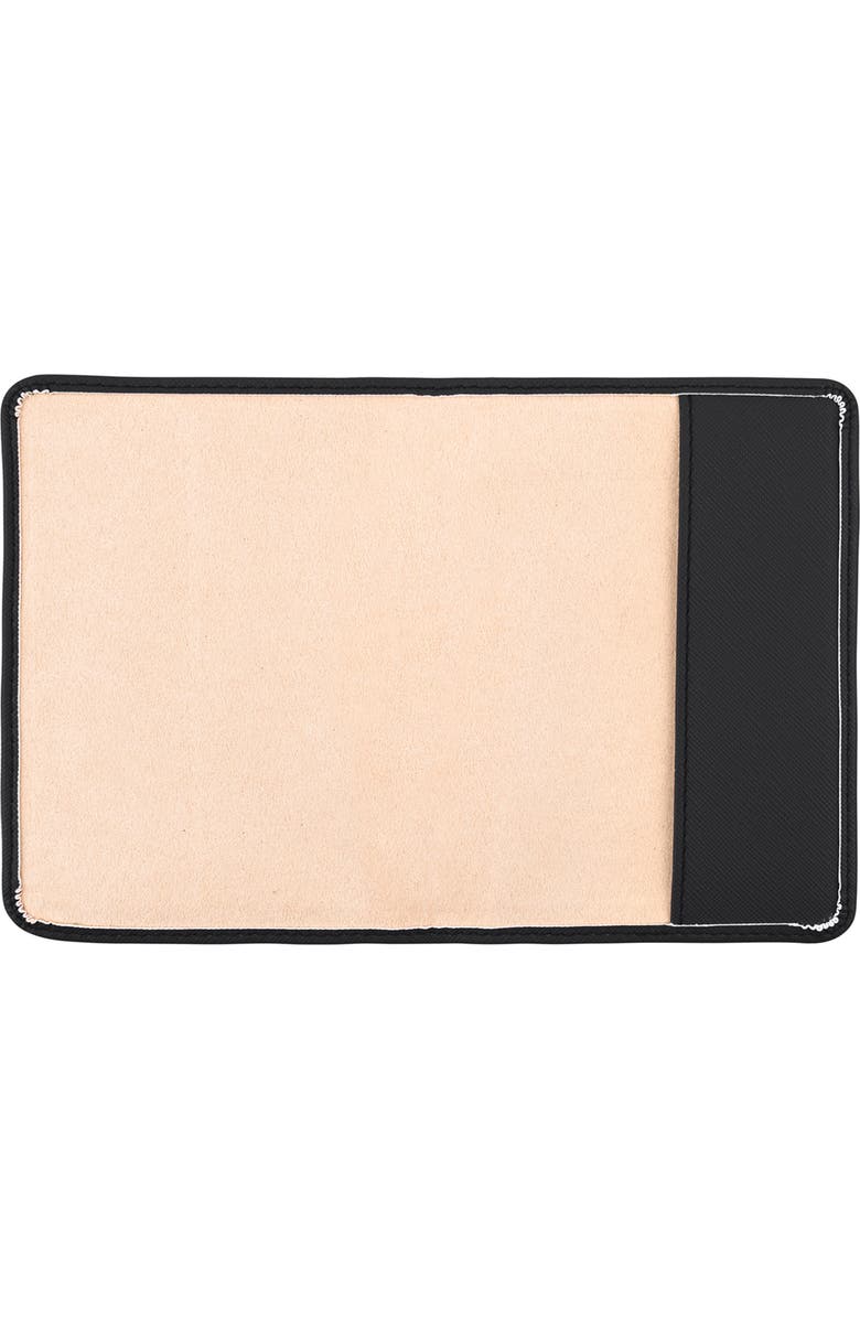 Stoney Clover Lane Textured Faux Leather Passport Case, Alternate, color, Noir