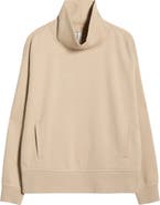 Zella Ultracozy Fleece Funnel Neck Top