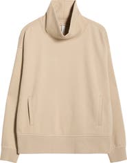 Zella Ultracozy Fleece Funnel Neck Top