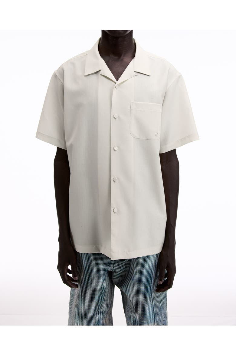 Mohair Poplin Shirt, Alternate, color, Cream