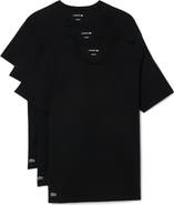 Lacoste 3-Pack Cotton Crewneck T-Shirts