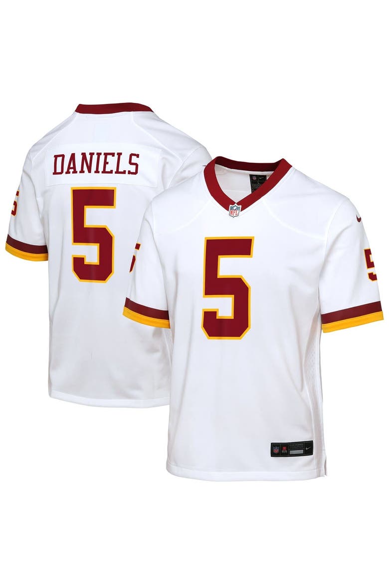 Youth Nike Jayden Daniels White Washington Commanders Game Super Bowl Era Jersey, Main, color, White