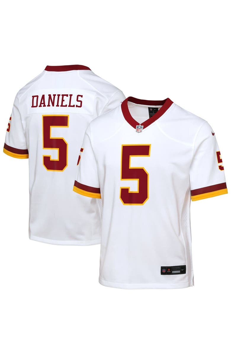 Nike Youth Nike Jayden Daniels White Washington Commanders Game Super Bowl Era Jersey, Main, color, White