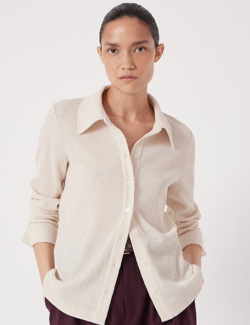 Hush Textured Slim Shirt In Neutral