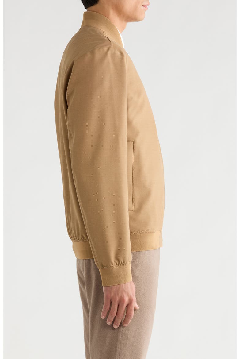 Hanry Textured Wool Blend Bomber Jacket, Alternate, color, OPEN BEIGE