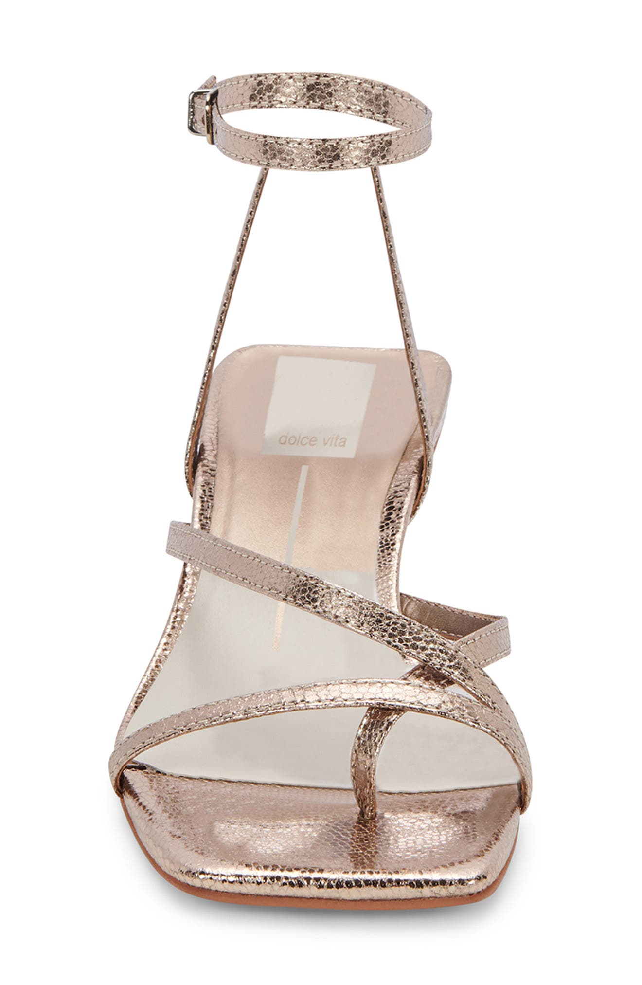 Baylor Kitten Heel Ankle Strap Sandal, Alternate, color, DARK GOLD CRACKLED STELLA