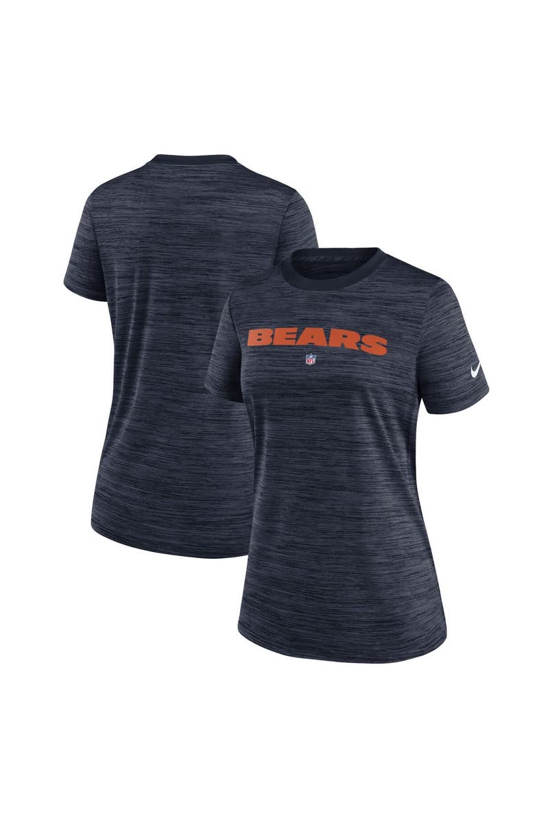 Nike Women's Nike Navy Chicago Bears Sideline Velocity Performance T-Shirt, Main, color, Navy