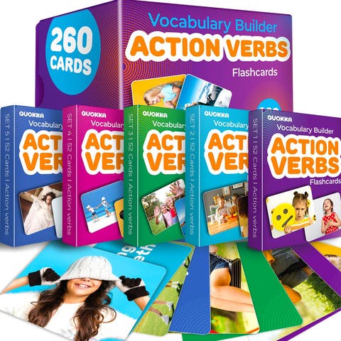 Educational Kids Flash Cards Set - Vocabulary & Sight Words