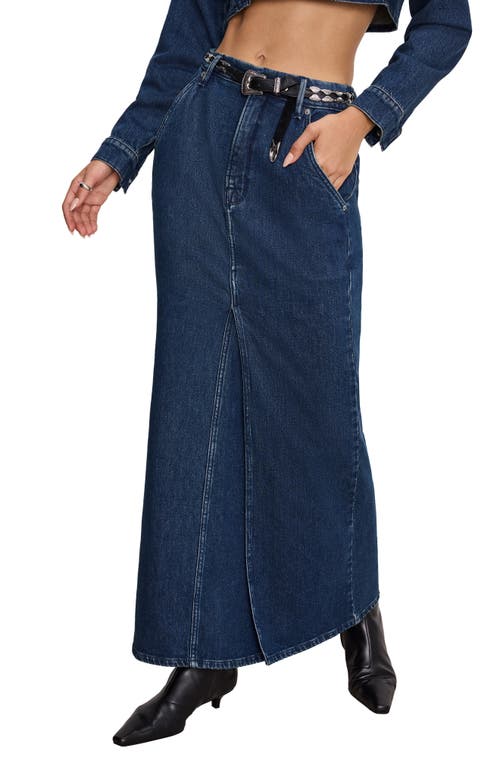 GOOD AMERICAN GOOD AMERICAN DENIM FIT & FLARE SKIRT 