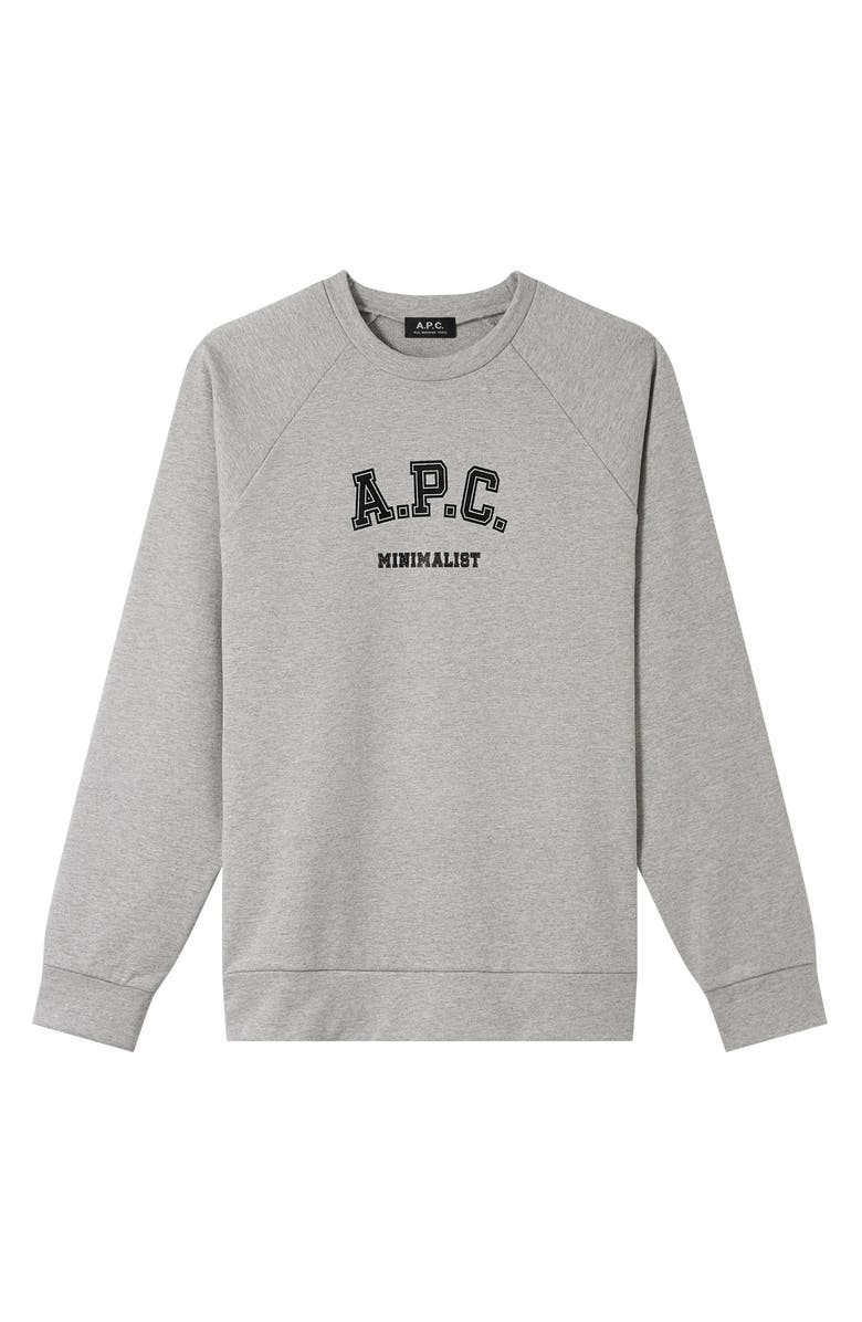 A.P.C. Phil Crewneck Sweatshirt, Alternate, color, 