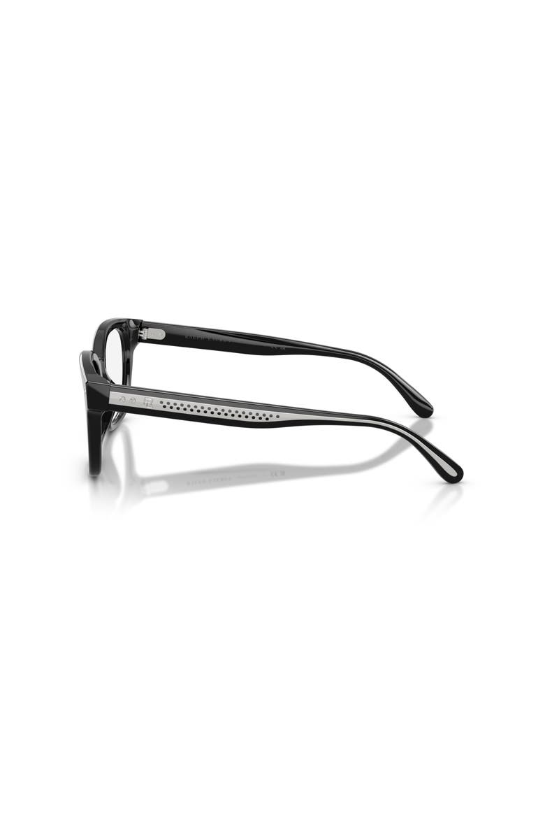 54mm Rectangle optical glasses, Alternate, color, Black